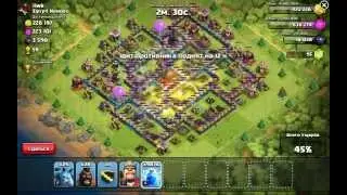 Взлом clash of clans! Атака 1000 молний!фан атака