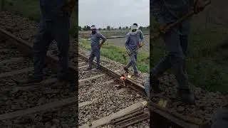 Railway welding work #welding #welder #railway #groupd