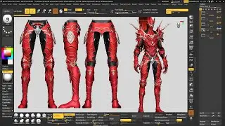 Solo Leveling: Igris character sculpting in zbrush PART-4 waist and leg armor Basic shape