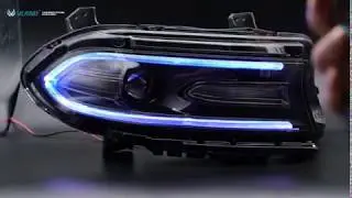 VLAND DAZZLE DRL 2015-UP DODGE CHARGER HID HEADLIGHTS WITH DYNAMIC TURN SIGNAL