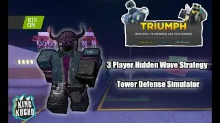 (OUTDATED) Easy 3 Player Hidden Wave Strategy | ROBLOX TDS