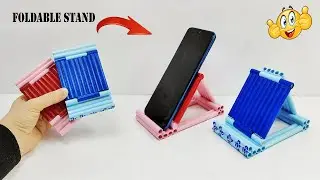 Make a Foldable Phone & Tablet Holder from Waste Paper! | Cool DIY Recycling Idea