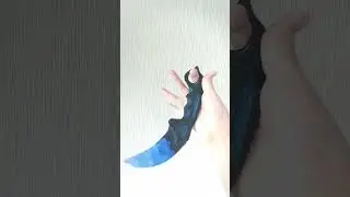 Сделал керамбит из бумаги 