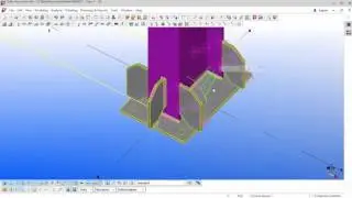 Portal frame modelling and grid creation in TEKLA Structures