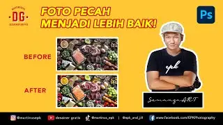 CARA MEMBUAT FOTO PECAH MENJADI LEBIH BAIK - TUTORIAL ADOBE PHOTOSHOP #photoshop