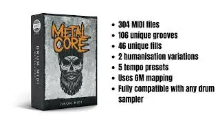 Munro Audio - Metalcore MIDI Drum Pack