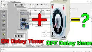 Combination of ON Delay & OFF Delay  Timer ?On Delay & OFF Delay Tutorial (S7 200 PLC Programming)