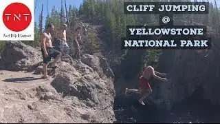 Cliff Jumping in Yellowstone National Park- Wyoming | Firehole Falls | 2018