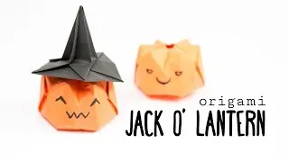 Origami Pumpkin Tutorial - Jack O Lantern - Paper Kawaii