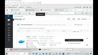 docker ce install docker service restart portainer installation and web access