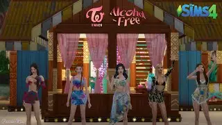 Twice  (트와이스) -  Alcohol Free -; The Sims 4 cover dance 🖤