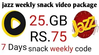 Jazz snack video package jazz weekly snack package|| jazz snack video code