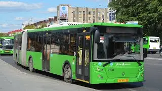 поездка на автобусе ЛиАЗ 6213.65 ( 2017 г.в ), ао 411 72, маршрут 17 ( г. Тюмень )