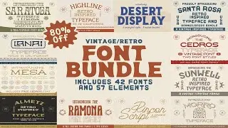 The Vintage Font Bundle Font Free Download