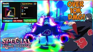 I GOT CROWN ON ITACHI IN 2 TRAIT REROLLS AND HE DOES OVER 10K DAMAGE! Special Anime Defense Roblox
