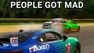 Chaos erupts in multiclass Summit Point Toyota GR86 iRacing