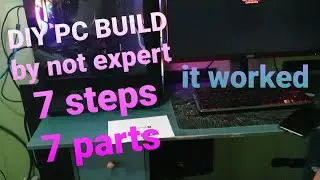 i5 12400f Pc build diy 1st time with Windows 11 &  rtx4060 b660g fury beast reneg unbox review
