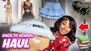 BACK TO SCHOOL CLOTHING HAUL | SHEIN + FASHION NOVA! 30+ items**🛍️😍