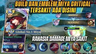 BUILD DAN EMBLEM MIYA CRITICAL TERSAKIT 2024! - MLBB