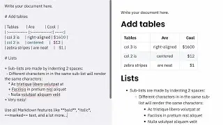 Create Markdown, export to LaTeX