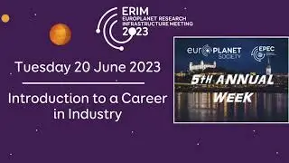 EPEC Annual Week 2023: Introduction to a Career in Industry (Wednesday 21 June)