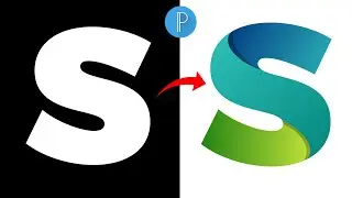 এরকম লোগো তৈরি মোবাইলে । How to create a S Letter logo for Youtube in Pixellab in Android Mobile