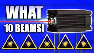 Infrared eBay LASER with weird 10-in-1 beam? Cheap and powerful though!