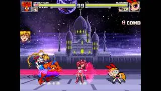 Spiderman, Sailor Moon, & Sailor Chibi Moon vs DG Powerpuff Girls