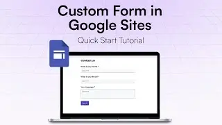 Embed a Custom Web Form in Google Sites (with AI)