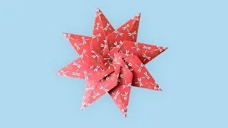 Origami 8 Point Star (6 Folds Only)