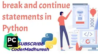 break and continue statements in Python (in Hindi) || Python lecture 08 || Jump statements...