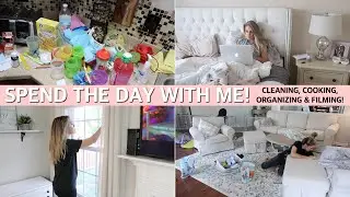CLEANING MY HOUSE, ORGANIZING, DECLUTTERING & FILMING | Lauren Midgley