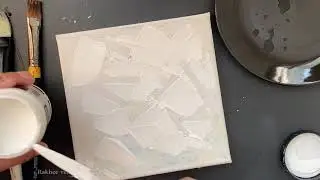 How to give texture on canvas/How to use Gesso