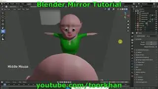 Blender Tutorial, Mirror, Eeve Mirror, How to make, Realistic Mirror, Glass Mirror, Reflection ToorK