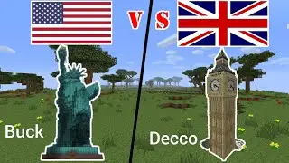 Minecraft build battle Buck vs @DeccoMC