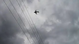 Boeing C17A Globemaster III practicing in Hungary near lake Balaton