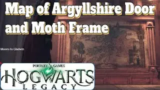 Hogwarts Legacy Guide Hogwarts Map of Argyllshire Door and Moth Frame
