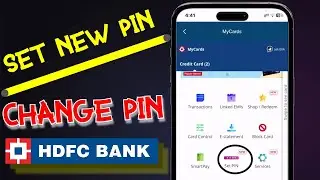 2024💥 HDFC Credit Card PIN Generated Using MyCard App | Change/Manage Your Credit Card PIN