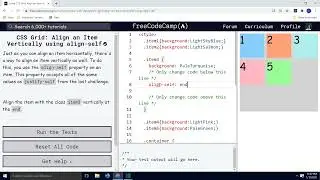 Align an Item Vertically using align self   CSS