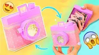 DIY EXPLODING CAMERA CARD | Easy Scrapbook Gift ✎ Craftingeek