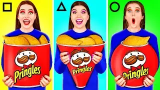 Геометрический челлендж с едой | Смешные cитуации с DaRaDa Challenge
