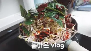 [vlog] ASMR | 콩불 만들어먹고 반찬 해먹는 자취생 이야기| 먹방브이로그|요리 브이로그| 집순이 브이로그 | lh행복주택 1인가구가 사는 법 | 자취브이로그