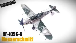 Messerschmitt BF109G-6- Academy- 1/72- Aircraft model- brush painted