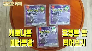 새로나온 포켓몬빵(메타몽빵 먹어보기)/포켓몬띠부씰, 포켓몬빵, Pokemon,지원&지호,경상도 사투리,딸바보,듬직한아들