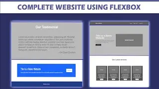 How to Create a Complete Website Using Html Css and FlexBox ( Tutorial ) #1