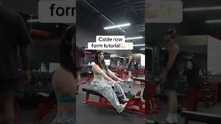 Cable row form tutorial💪✨