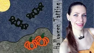 Getting ready for Halloween! Needle tatted bat/Готовимся к Хэллоуину! Фриволите иглой. Летучая мышь