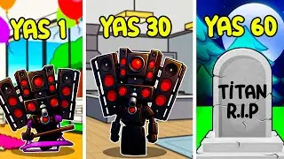 🏡DOĞUMDAN ÖLÜME TITAN SPEAKERMAN🤪AYŞEM ECE ARI💥ROBLOX Brookhaven🏡RP