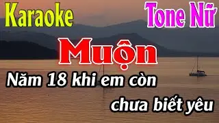 Muộn Karaoke Tone Nữ Karaoke Lâm Organ - Beat Mới