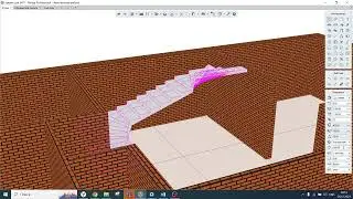 2. Renga: построение лестницы с забежными ступенями